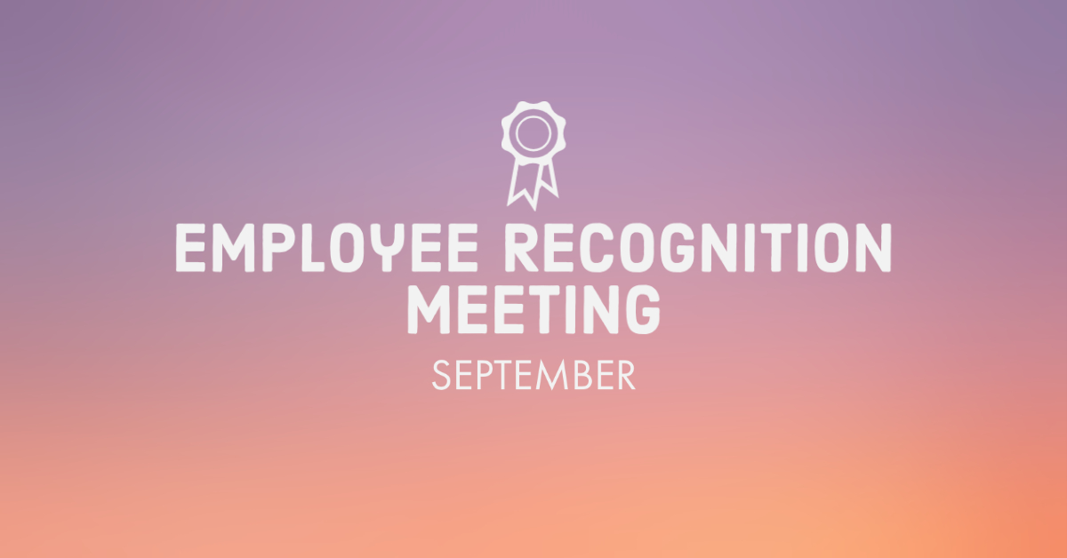 September Employee Recognition Meeting