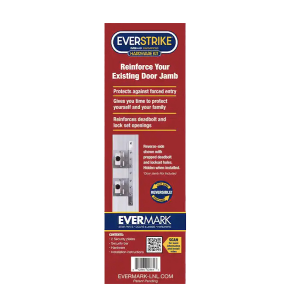 Everstrike door jamb reinforcement for broken kicked in door jamb
