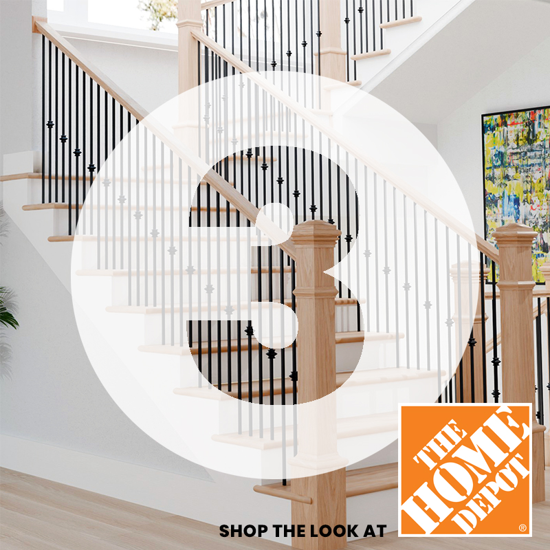 Shop the Evermark stair parts Look at Home Depot